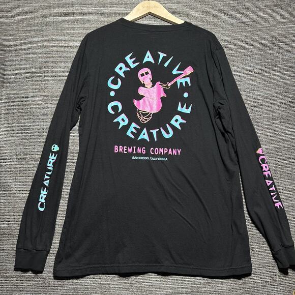 Creative Creature Brewing Company Shirt Men's XL Black Long Sleeve San Diego - Picture 1 of 10